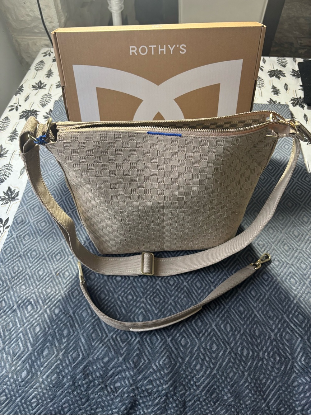 Rothy's Knot Brown The Mini Zip Bucket
